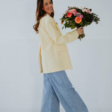 NERISSA SOFT YELLOW BLAZER