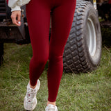 COZY & CHILL BORDEAUX LEGGING