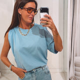 CLARA BLUE T-SHIRT