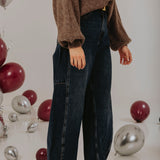 DARK BLUE BALLOON JEANS 251