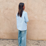 CHISPA BLUE STRIPED BLAZER