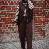 ELIDI BROWN BALLOON PANTS