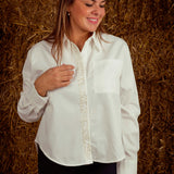 SYLVIE WHITE BLOUSE