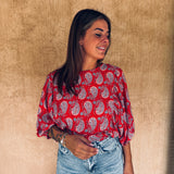 RIOJA RED SUMMER BLOUSE