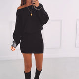 JULIET BLACK KNIT DRESS