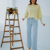 ISADORA YELLOW MOHAIR SWEATER