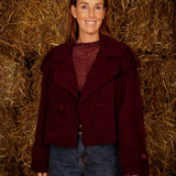 AINSLEY BORDEAUX CORDUROY JACKET