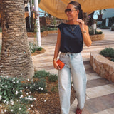 SUAVE DARK BLUE SUMMER TOP