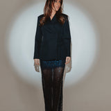 GLITTER BOMB DARK BLUE SEQUIN SKIRT