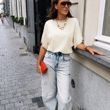 MAGNOLIA ECRU T-SHIRT