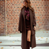 FORRESTINE LONG BROWN COAT
