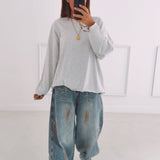 VALERIE GREY LONGSLEEVE SHIRT