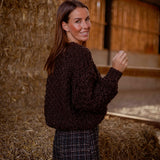 OPALINE BROWN KNIT SWEATER