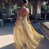 AMBER MEDINA GOLD DRESS