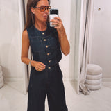 ICONA DARK BLUE DENIM TWO-PIECE SET