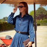 CHARLIE BLUE DENIM TWO-PIECE SET