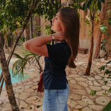 DOLORES DARK BLUE T-SHIRT