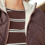 CASSIDIE BROWN PUFFER JACKET