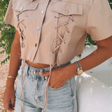 MACARENA BEIGE BLOUSE