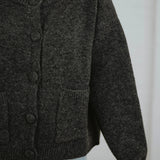 NORI DARK GREY BUTTON CARDIGAN