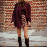 TORONTO BURGUNDY SUEDE BLAZER