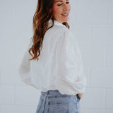 HANA WHITE FLOWER BLOUSE