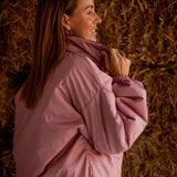 TRUDY BURGUNDY/PINK REVERSIBLE PUFFER JACKET