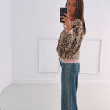 BLUE RHINESTONE BALLOON JEANS 7115-1