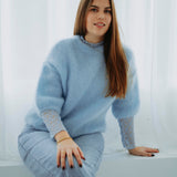 ISADORA SOFT BLUE MOHAIR SWEATER