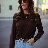 KYLIE BROWN LONGSLEEVE SHIRT