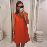 MARISSA RED LACE DRESS