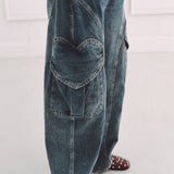 BLUE HEART BALLOON JEANS A5264