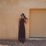 ALEIRA BROWN POLKADOTS TWO-PIECE SET