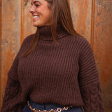 JUDITH BROWN ROLL NECK SWEATER