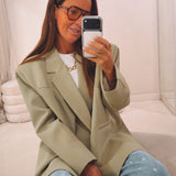 CHARLOTTE LIGHT KHAKI BLAZER