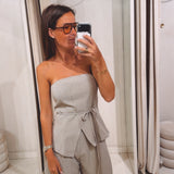 YONI TAUPE TWO-PIECE SET