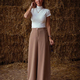 ABIGAIL WHITE TURTLENECK SHORTSLEEVE TOP