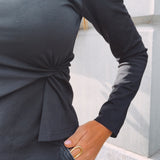 WYNOLA BLACK LONGSLEEVE SHIRT