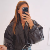 HAISLEY BROWN LEATHER JACKET