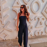AZROU DARK BLUE JUMPSUIT