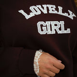 LOVELY GIRL BROWN JOGGING SUIT