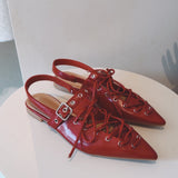 DESIRE RED SLINGBACKS