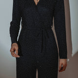 GLITTERING HOUR JUMPSUIT DARK BLUE