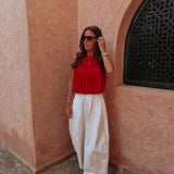 MERZOUGA WHITE BALLOON PANTS