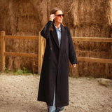 MAISIE LONG DARK BLUE COAT