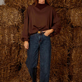 QUENBY BROWN SWEATER