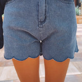 DARK BLUE DENIM SHORT 1045