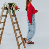 CATHARINA RED KNIT SWEATER