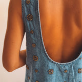 IBIZA DARK BLUE DENIM DRESS