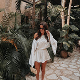 HOLBOX BEIGE LINEN TWO-PIECE SET